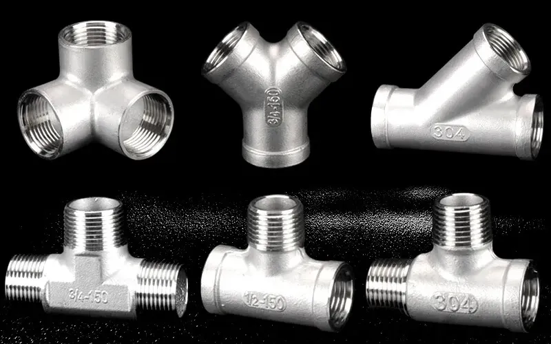 three way stainless steel pipe fittings